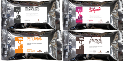 Nova Coffee Sample Packs - 4 x 90g packs